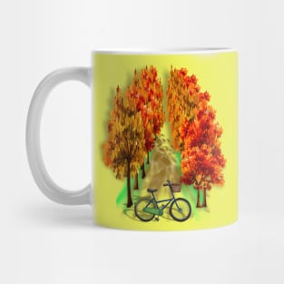 Bicycle on Autumn Mug